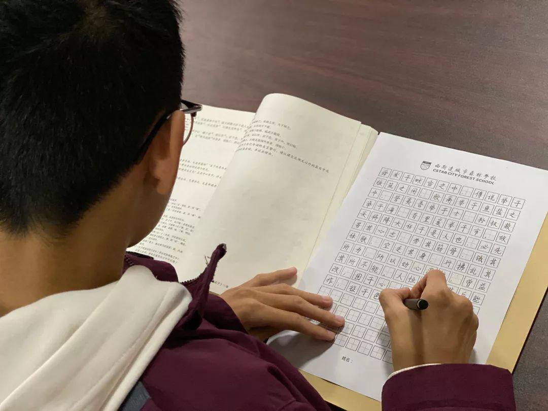 挥毫泼墨书风雅之韵 横平竖直立鸿鹄之志---西斯达城市森林学校初中部举行硬笔书法大赛 挥毫泼墨书风雅之韵 横平竖直立鸿鹄之志---西斯达城市森林学校初中部举行硬笔书法大赛