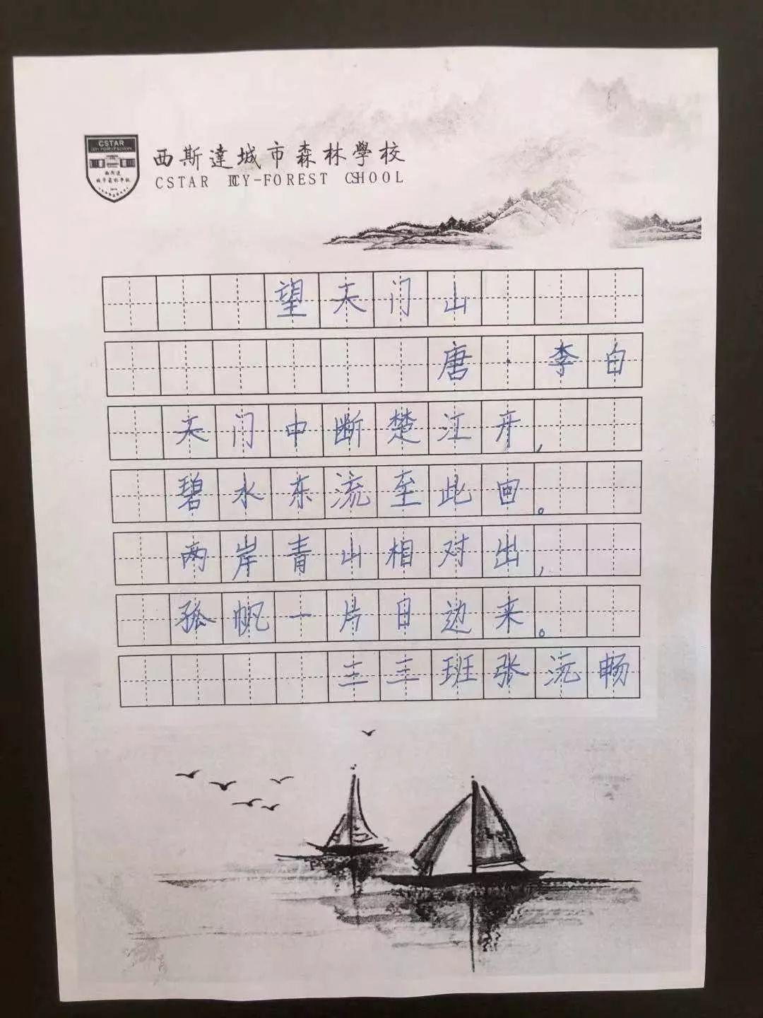 【文化校园】读好书，写好字，做堂堂正正中国人——西斯达城市森林学校小学部书法大赛