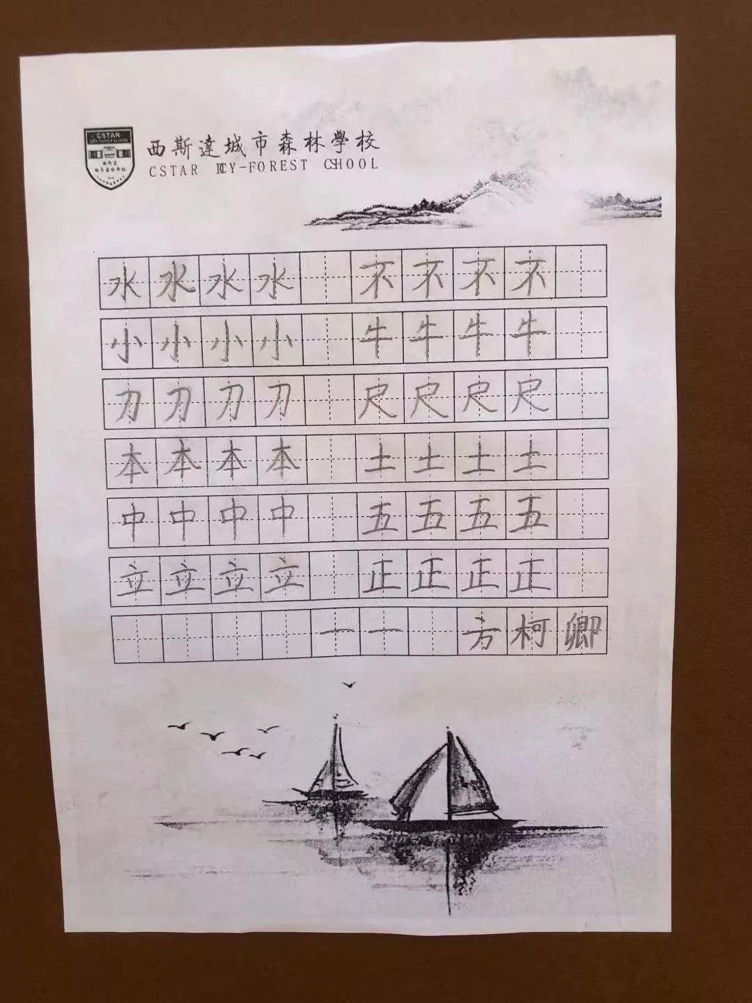 【文化校园】读好书，写好字，做堂堂正正中国人——西斯达城市森林学校小学部书法大赛