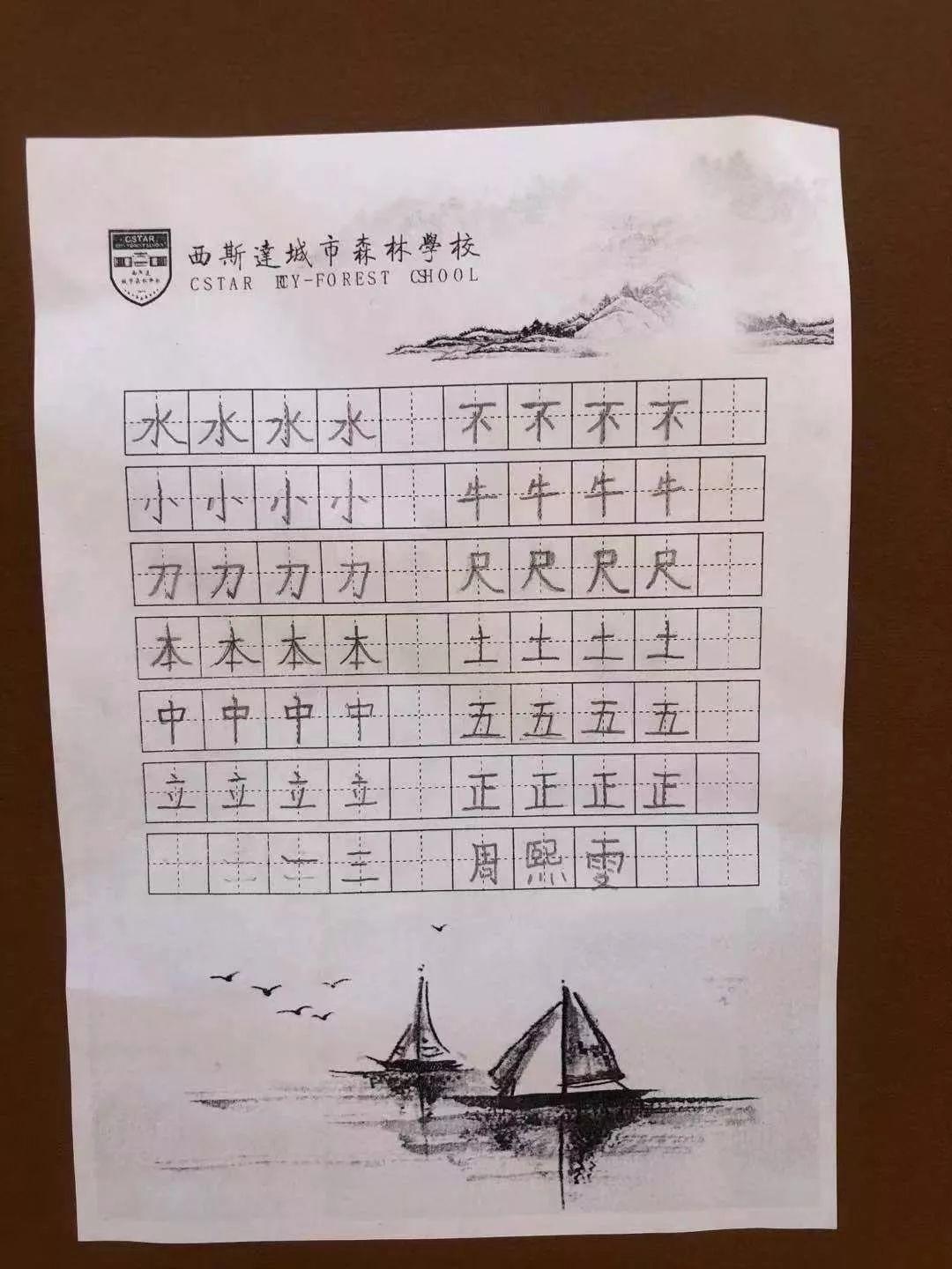 【文化校园】读好书，写好字，做堂堂正正中国人——西斯达城市森林学校小学部书法大赛