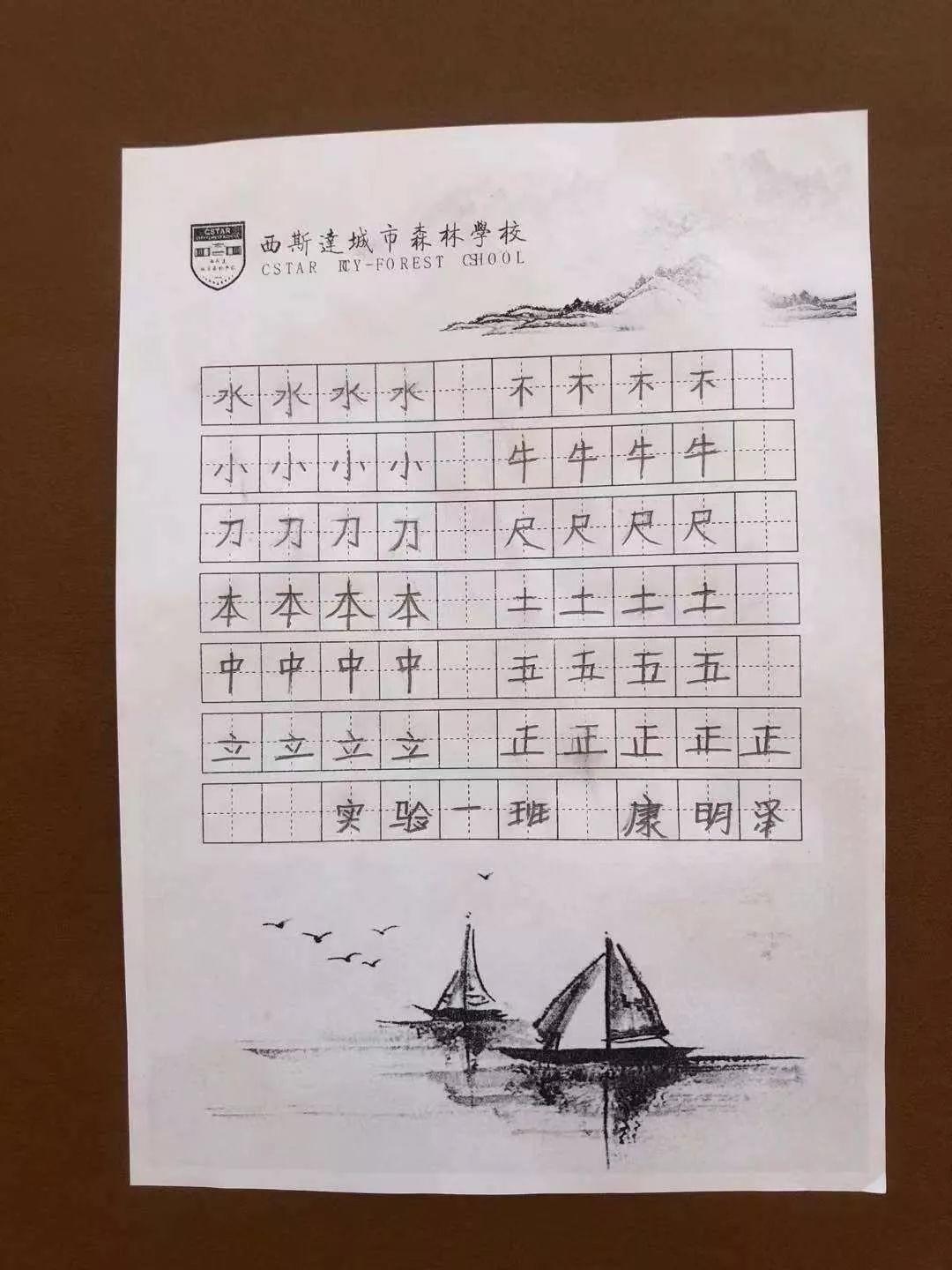 【文化校园】读好书，写好字，做堂堂正正中国人——西斯达城市森林学校小学部书法大赛