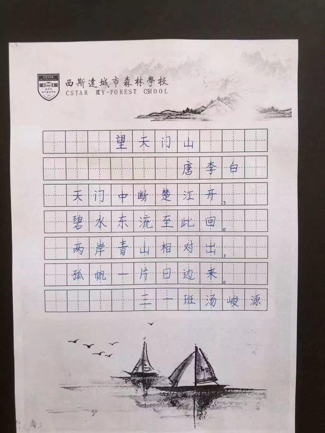 【文化校园】读好书，写好字，做堂堂正正中国人——西斯达城市森林学校小学部书法大赛